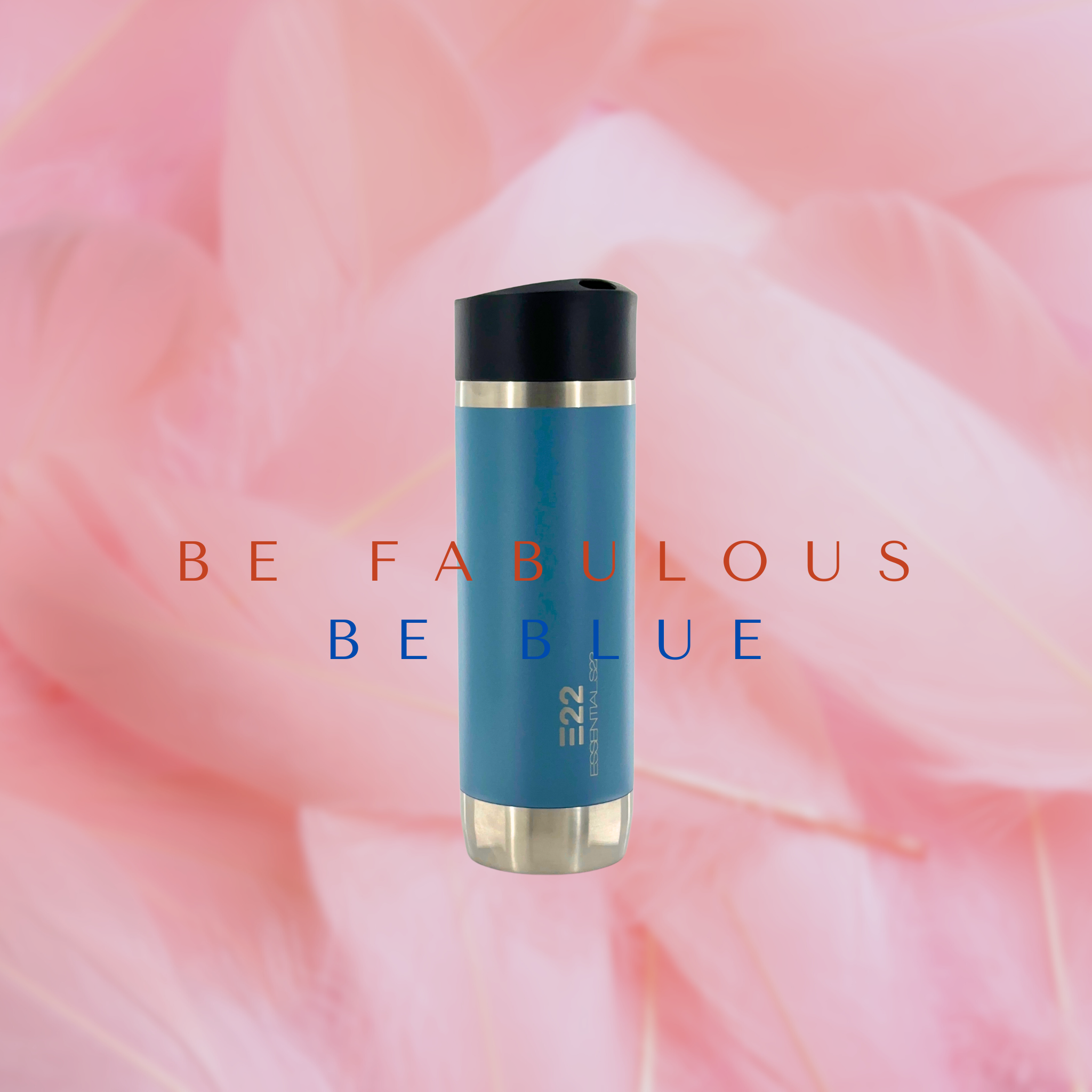 Hochwertiger Reisebecher aus 18/8 Edelstahl – Trinkverschluss per Knopfdruck, 450 ml (15,22 fl oz)