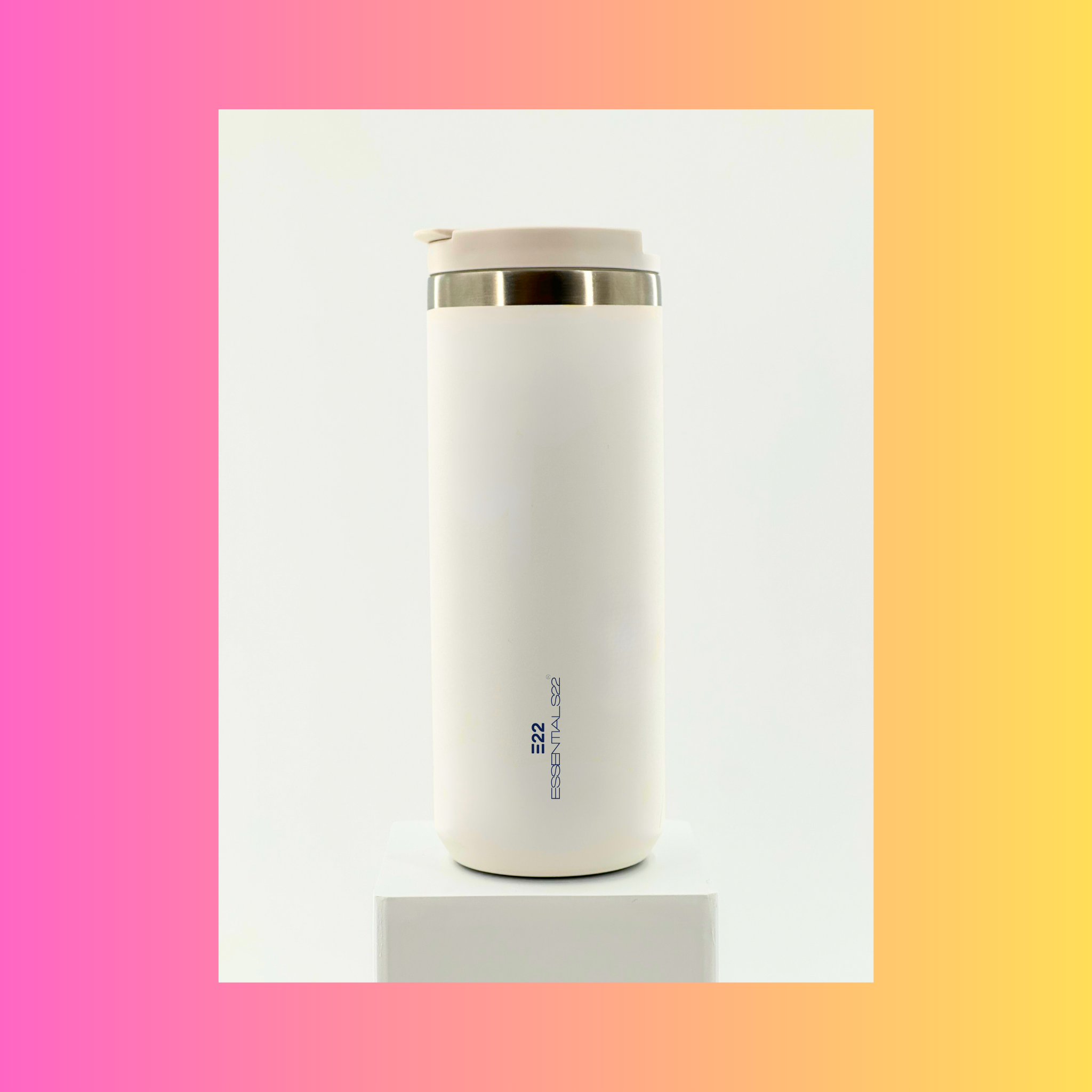 Weißer Trinkbecher 20 oz